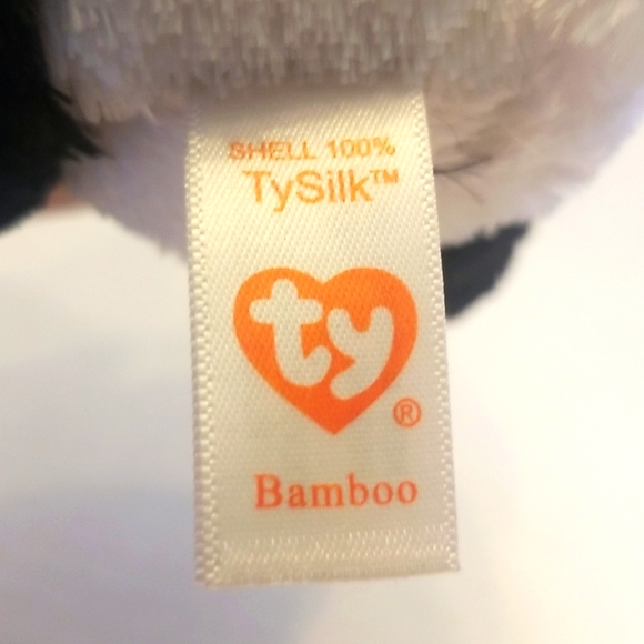 NWT Ty Beanie Boo 🐼 Panda Bamboo Plush Toy - Picture 7 of 9